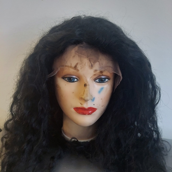 Human hair blend lace wig - Picture 6 of 10